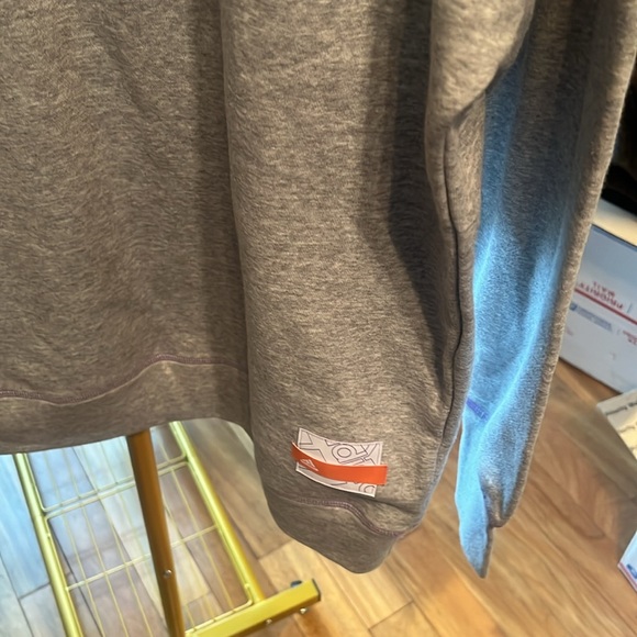 Adidas pull over sweatshirt size XS, NWT, lilac and white stitching, oversized - Picture 3 of 6